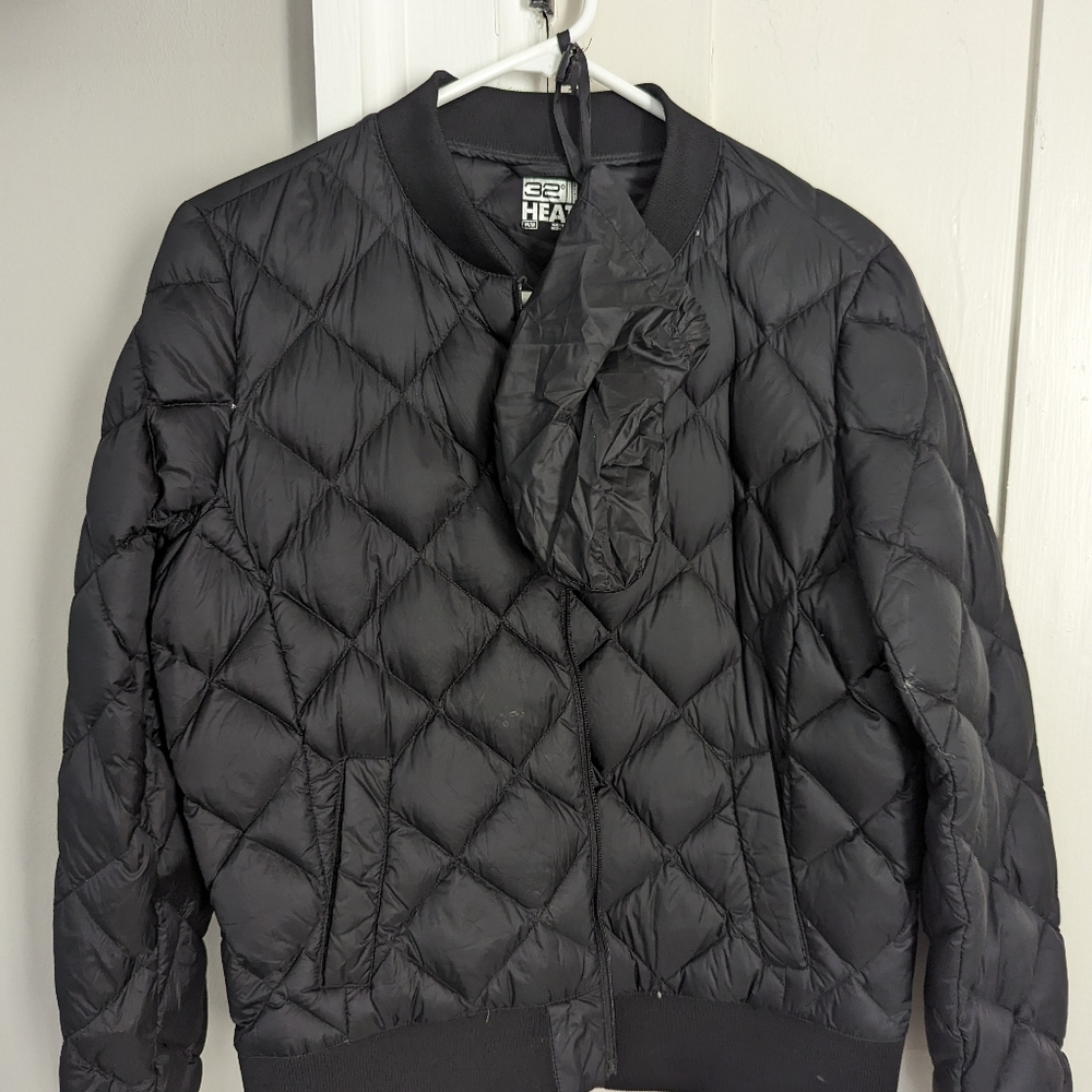 Packable down bomber jacket